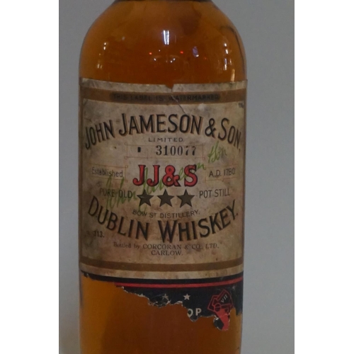 90 - A rare old bottle of John Jameson & Son Dublin whiskey, bottled by Corcoran & Co Ltd, Carlow... 