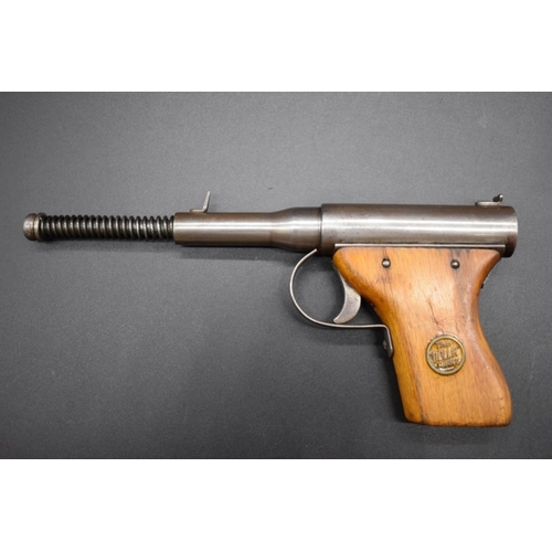 1724 - A Dolla Mk11 .177 calibre push barrel air pistol.