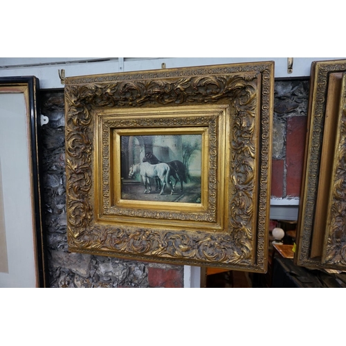 1092 - A pair of gilt frames, the whole 55.5 x 61cm. 