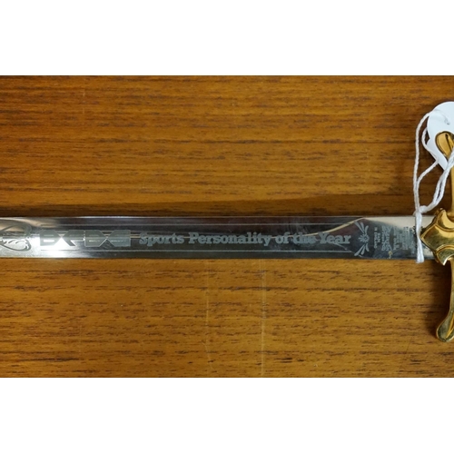 1758 - A 'BFBS Sports Personality of The Year' dagger, by Wilkinson.