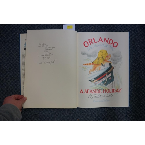 868 - Book: Orlando The Marmalade Cat 'A Seaside Holiday', by Kathleen Hale, large format hardback book, s... 