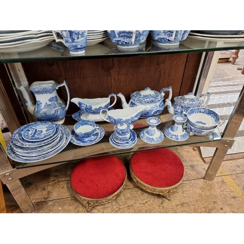 1073 - WITHDRAWN FROM SALE A quantity of Copeland Spode blue and white tea and dinnerware. ... 