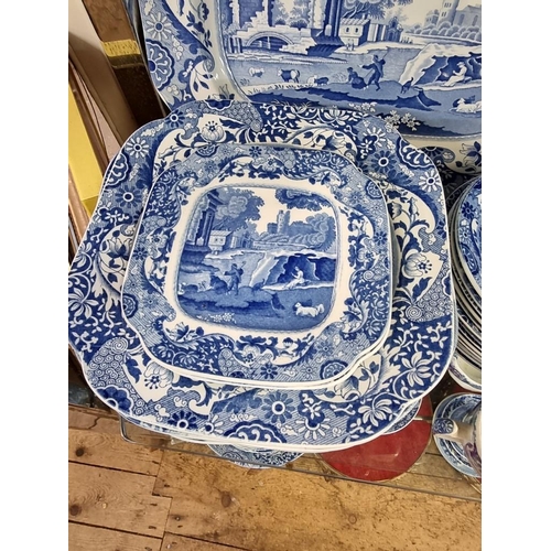 1073 - WITHDRAWN FROM SALE A quantity of Copeland Spode blue and white tea and dinnerware. ... 