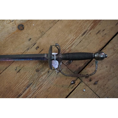 1799 - An antique court sword, having 69cm blade.