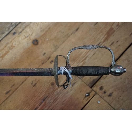 1799 - An antique court sword, having 69cm blade.