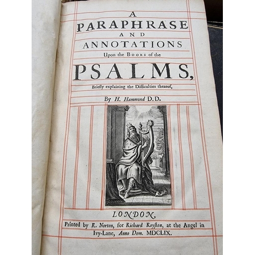 115 - HAMMOND (Henry): 'A Paraphrase, and Annotations upon all the books of the New Testament: briefl... 