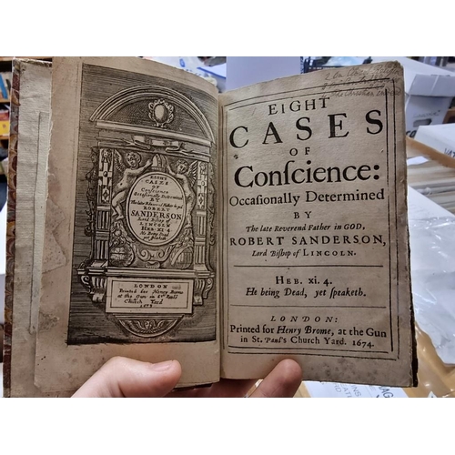 125 - SANDERSON (Robert): 'Eight Cases of Conscience: Occasionally Determined..', London, printed for Henr... 