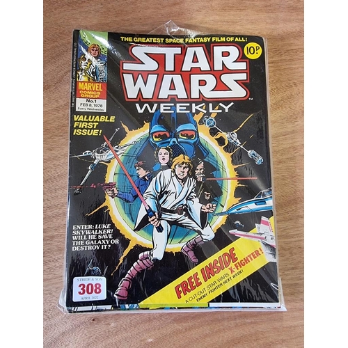 308 - STAR WARS WEEKLY: 12 issues No.1 Feb 8 1978 - No.12 April 26. (12)