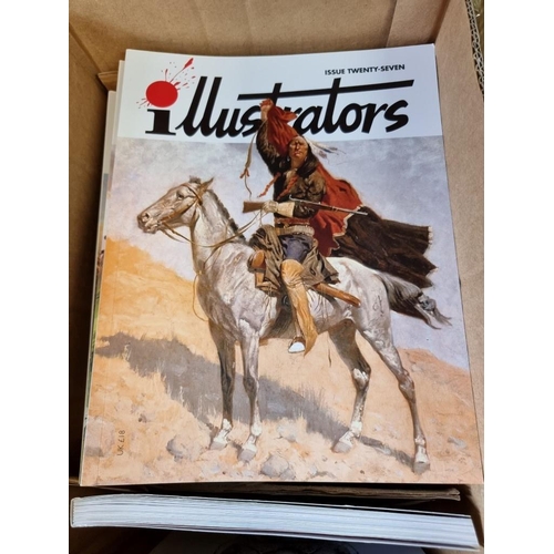 312 - ILLUSTRATORS: collection of approx 80+ issues of 'Illustrator's Magazine', including some speci... 