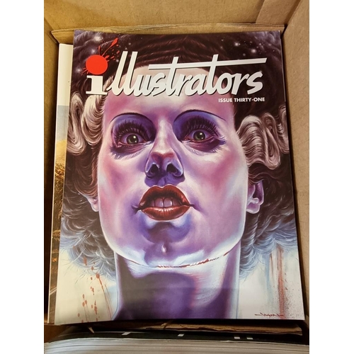 312 - ILLUSTRATORS: collection of approx 80+ issues of 'Illustrator's Magazine', including some speci... 