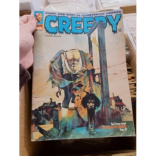 318 - CREEPY/EERIE: collection of approx 74 comics to include Creepy, Eerie, Vampirella, and related ... 