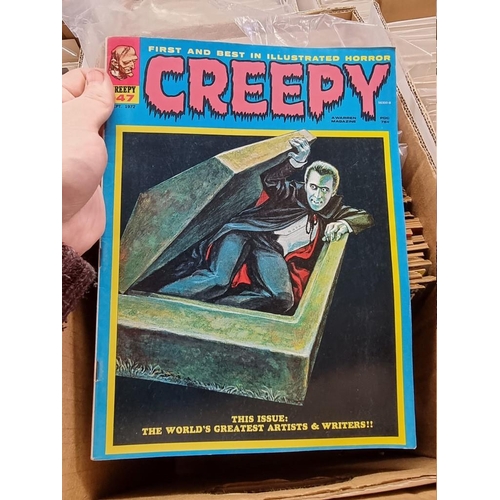 318 - CREEPY/EERIE: collection of approx 74 comics to include Creepy, Eerie, Vampirella, and related ... 