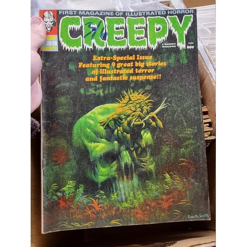 318 - CREEPY/EERIE: collection of approx 74 comics to include Creepy, Eerie, Vampirella, and related ... 