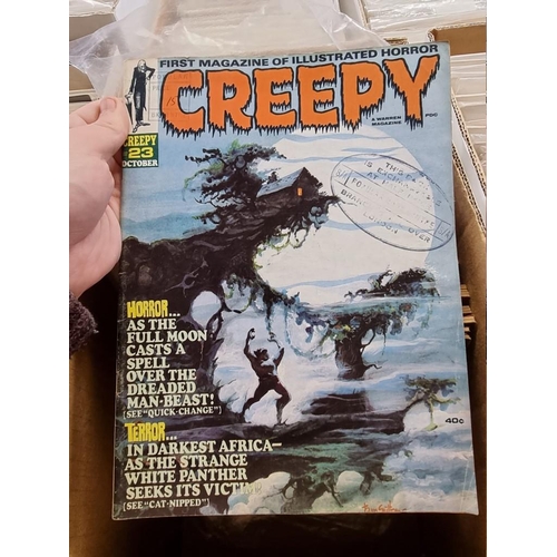 318 - CREEPY/EERIE: collection of approx 74 comics to include Creepy, Eerie, Vampirella, and related ... 