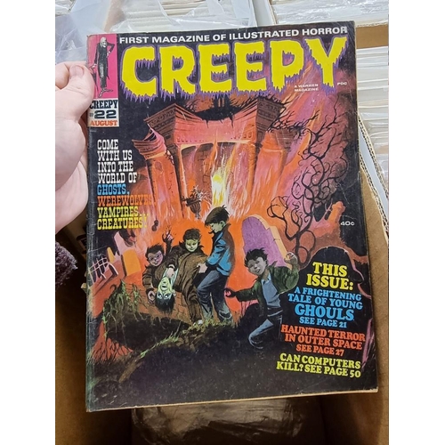 318 - CREEPY/EERIE: collection of approx 74 comics to include Creepy, Eerie, Vampirella, and related ... 