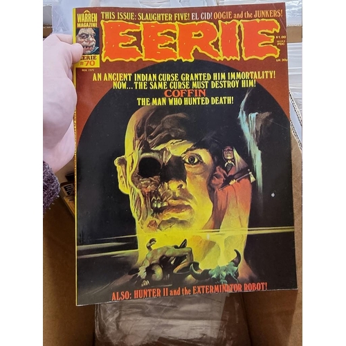 318 - CREEPY/EERIE: collection of approx 74 comics to include Creepy, Eerie, Vampirella, and related ... 