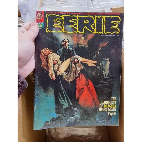 318 - CREEPY/EERIE: collection of approx 74 comics to include Creepy, Eerie, Vampirella, and related ... 