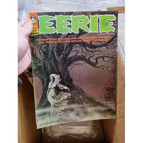 318 - CREEPY/EERIE: collection of approx 74 comics to include Creepy, Eerie, Vampirella, and related ... 