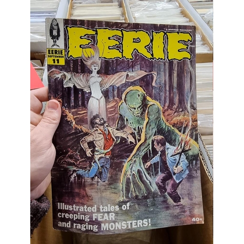 318 - CREEPY/EERIE: collection of approx 74 comics to include Creepy, Eerie, Vampirella, and related ... 