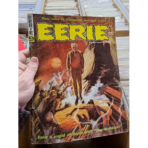 318 - CREEPY/EERIE: collection of approx 74 comics to include Creepy, Eerie, Vampirella, and related ... 