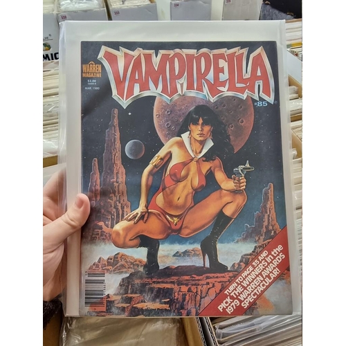 318 - CREEPY/EERIE: collection of approx 74 comics to include Creepy, Eerie, Vampirella, and related ... 