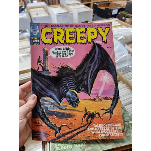 318 - CREEPY/EERIE: collection of approx 74 comics to include Creepy, Eerie, Vampirella, and related ... 