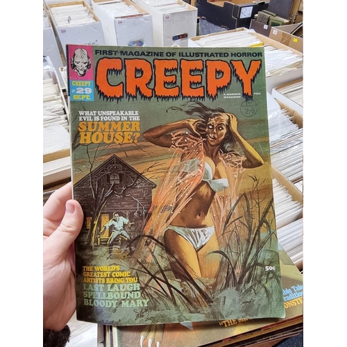 318 - CREEPY/EERIE: collection of approx 74 comics to include Creepy, Eerie, Vampirella, and related ... 