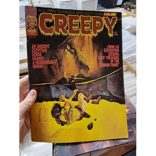 318 - CREEPY/EERIE: collection of approx 74 comics to include Creepy, Eerie, Vampirella, and related ... 