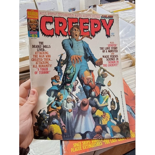 318 - CREEPY/EERIE: collection of approx 74 comics to include Creepy, Eerie, Vampirella, and related ... 