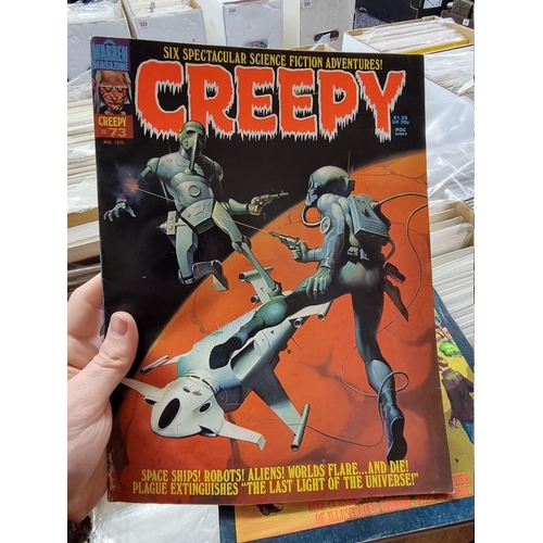 318 - CREEPY/EERIE: collection of approx 74 comics to include Creepy, Eerie, Vampirella, and related ... 