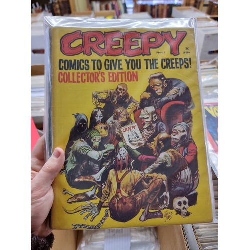 318 - CREEPY/EERIE: collection of approx 74 comics to include Creepy, Eerie, Vampirella, and related ... 