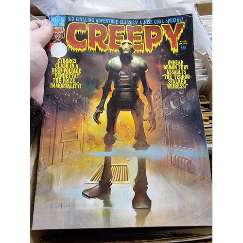 318 - CREEPY/EERIE: collection of approx 74 comics to include Creepy, Eerie, Vampirella, and related ... 