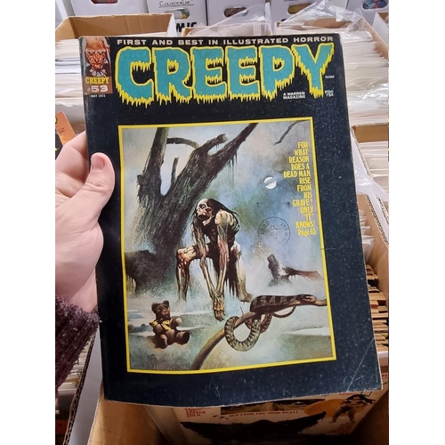 318 - CREEPY/EERIE: collection of approx 74 comics to include Creepy, Eerie, Vampirella, and related ... 