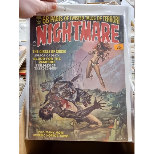 319 - PSYCHO COMIC: group of 10 issues, early 1970s to include Vol.1 #3-5: Nightmare (Vol.1 #2-10), and ot... 