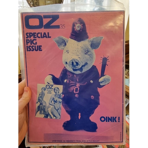 322 - OZ MAGAZINE: a group of 14 issues including First Issue 25 Dec 1969: together with approx 50 ot... 