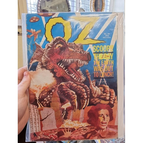 322 - OZ MAGAZINE: a group of 14 issues including First Issue 25 Dec 1969: together with approx 50 ot... 