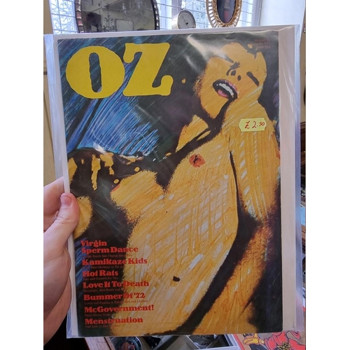 322 - OZ MAGAZINE: a group of 14 issues including First Issue 25 Dec 1969: together with approx 50 ot... 