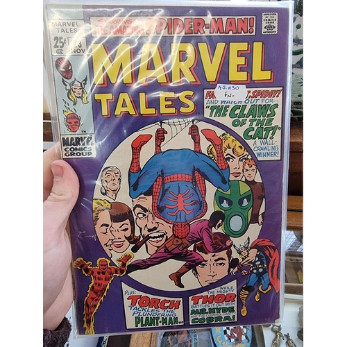 324 - MARVEL COMICS: a group of approx 145 vintage Marvel comics, largely Marvel Tales and the Amazin... 