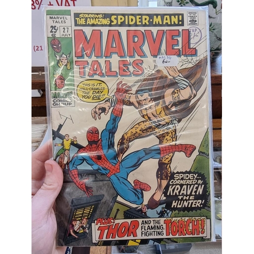 324 - MARVEL COMICS: a group of approx 145 vintage Marvel comics, largely Marvel Tales and the Amazin... 