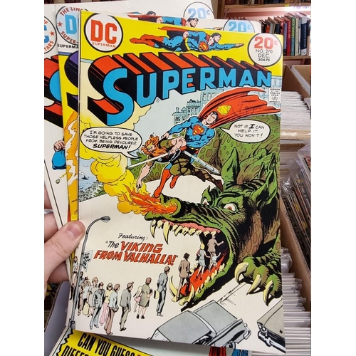 329 - ACTION COMICS & SUPERMAN: collection of approx 150+ issues, late 1960s-early 80s, generally in g... 