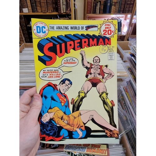 329 - ACTION COMICS & SUPERMAN: collection of approx 150+ issues, late 1960s-early 80s, generally in g... 