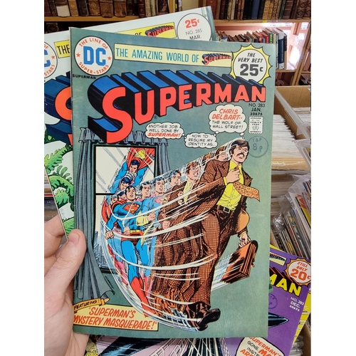 329 - ACTION COMICS & SUPERMAN: collection of approx 150+ issues, late 1960s-early 80s, generally in g... 