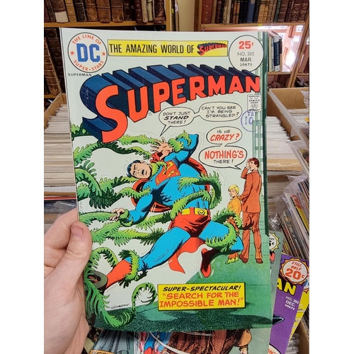 329 - ACTION COMICS & SUPERMAN: collection of approx 150+ issues, late 1960s-early 80s, generally in g... 