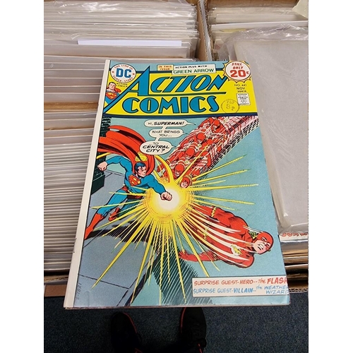 329 - ACTION COMICS & SUPERMAN: collection of approx 150+ issues, late 1960s-early 80s, generally in g... 