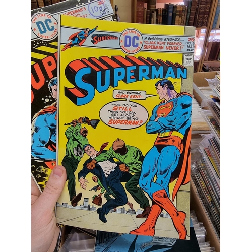 329 - ACTION COMICS & SUPERMAN: collection of approx 150+ issues, late 1960s-early 80s, generally in g... 