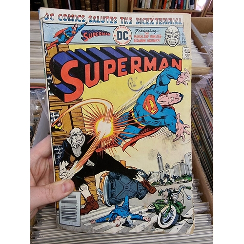 329 - ACTION COMICS & SUPERMAN: collection of approx 150+ issues, late 1960s-early 80s, generally in g... 