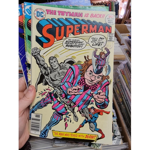 329 - ACTION COMICS & SUPERMAN: collection of approx 150+ issues, late 1960s-early 80s, generally in g... 