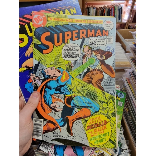 329 - ACTION COMICS & SUPERMAN: collection of approx 150+ issues, late 1960s-early 80s, generally in g... 