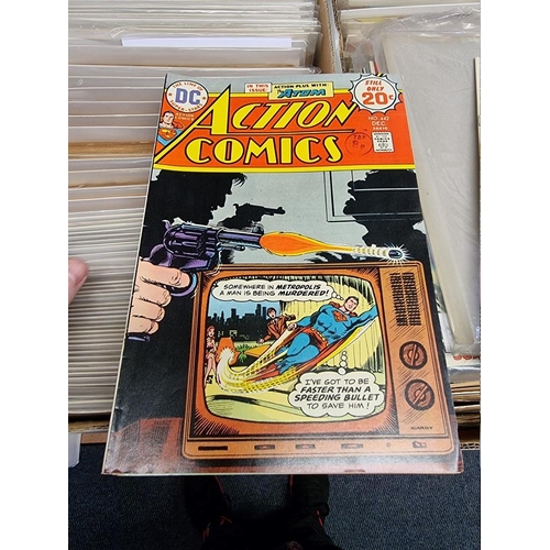 329 - ACTION COMICS & SUPERMAN: collection of approx 150+ issues, late 1960s-early 80s, generally in g... 