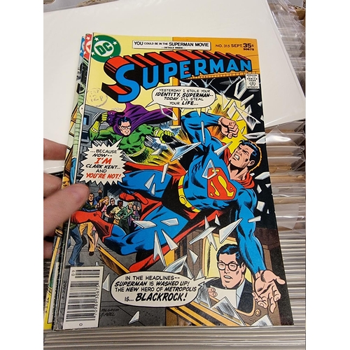 329 - ACTION COMICS & SUPERMAN: collection of approx 150+ issues, late 1960s-early 80s, generally in g... 